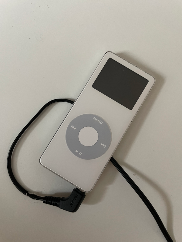 Picture of a 4gb iPod nano. I don't recall what generation this is from. It might be from around 2007.